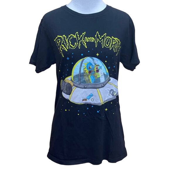 Rick and Morty Spaceship Space T-Shirt Small - Picture 1 of 6